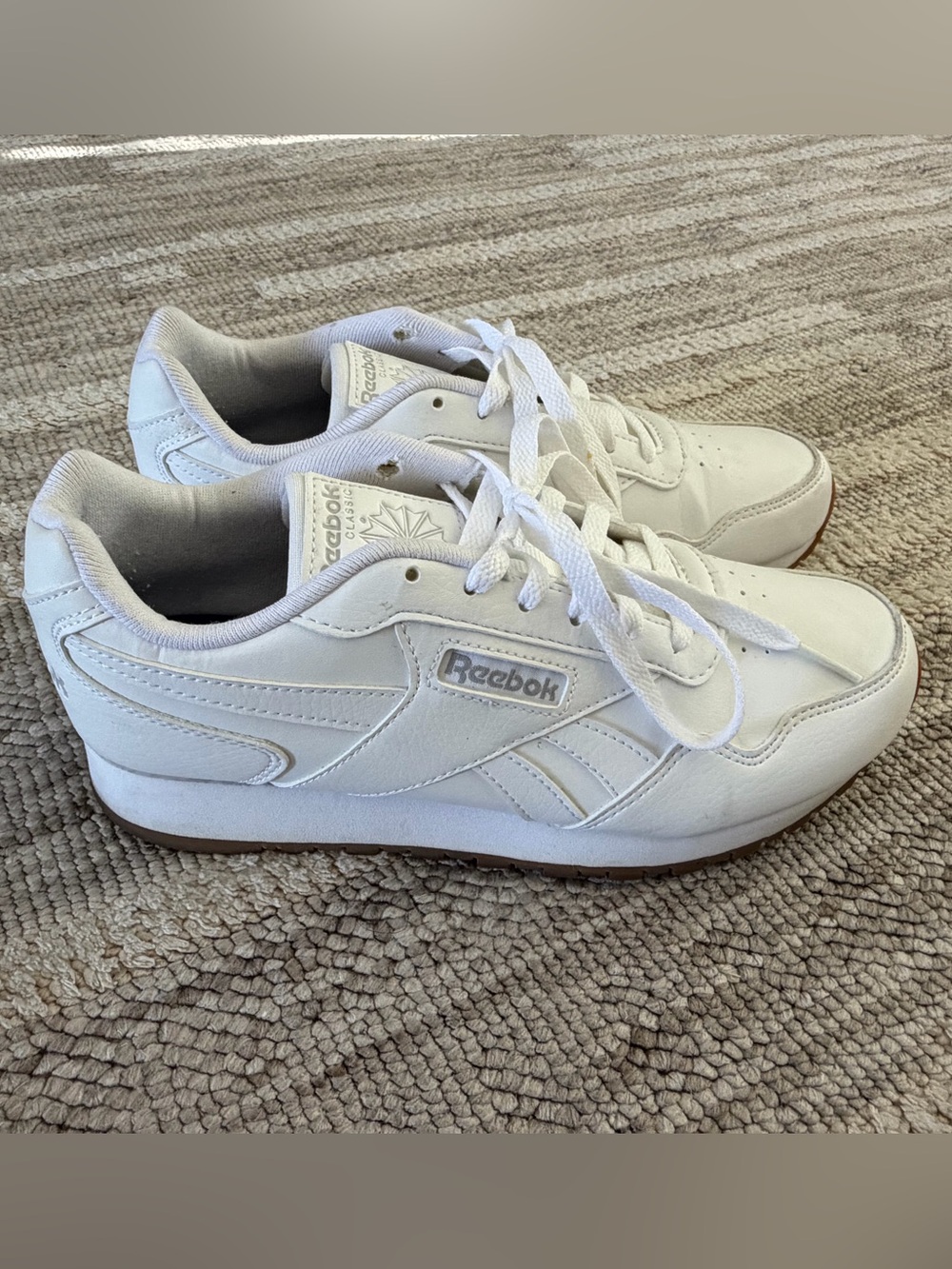 Reebok Classic Leather "White Gum" Sneakers – Women's Size 7.5